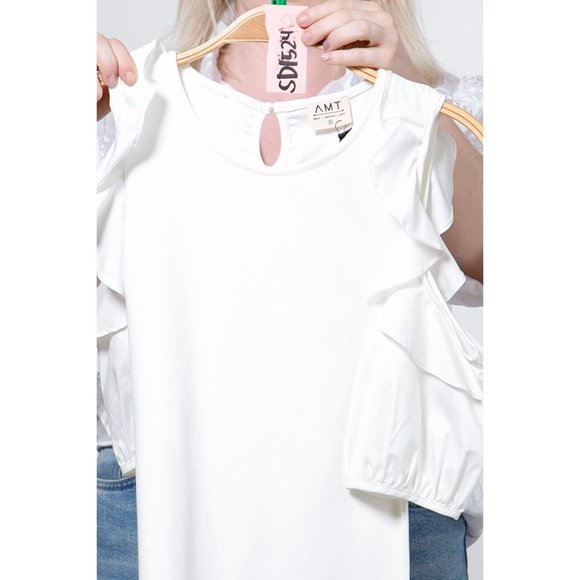 Women's Round Neck Cut Sleeve Casual Solid White Sexy Dress Size S,M,L - Picture 16 of 16